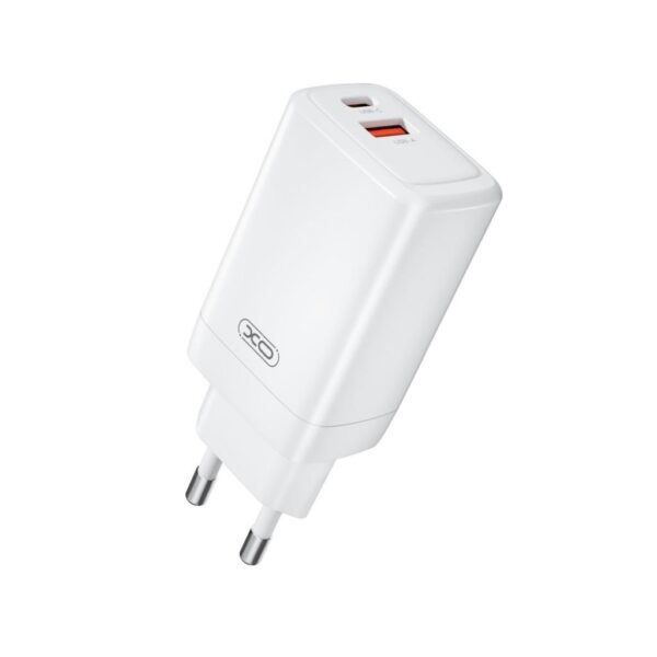 6920680849345 XO CE17(EU) 65W GaN Fast Charger (1USB-C 65W/1USB-A 22.5W) White