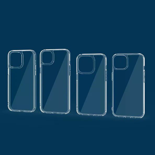 XO K04 iP15 Pro Max 6.7"   TPU+acrylic phone case Clear