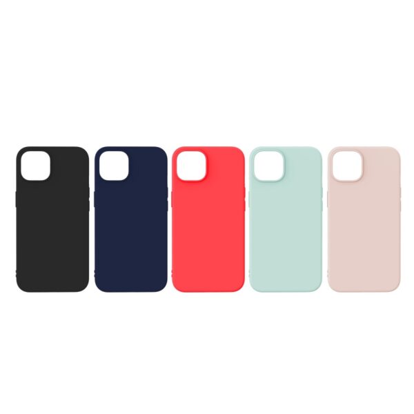 XO K10B iP15 plus 6.7 " Conventional Liquid Silicone Phone Case Black