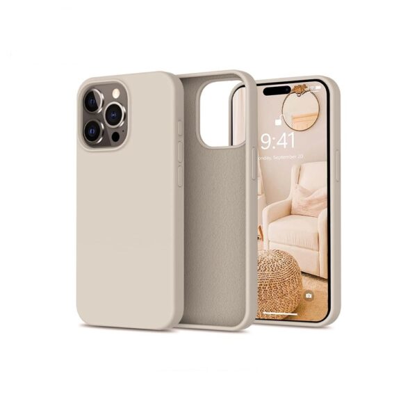 XO K10B iP15 pro 6.1" Conventional Liquid Silicone Phone Case Grey