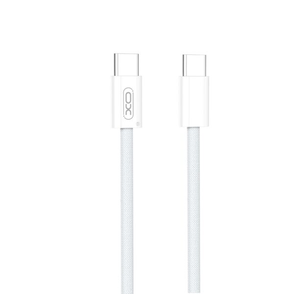 XO NB-Q260A High-fashion Type-c TO Type-c 60W 1m braided data cable White