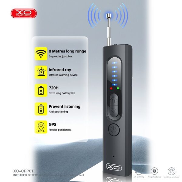 XO CRP01 Infrared Detector Anti-bugging/anti-snooping/anti-location detector Black