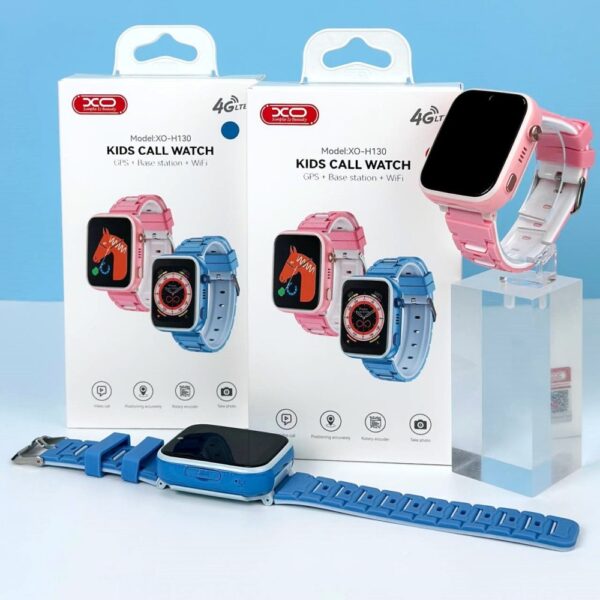 6920680854844-3 XO H130 GPS Kids Smart 4G Watch (1.83" Touch Screen, 8W Pixel) 1.83' 51.2mm Blue