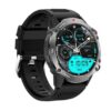 XO J7 AMOLED Screen Square Star Magnetic Round Smart Sports Talking Watch Black