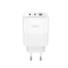 XO L139(EU) 65W (1USB-A 45W+2USB-C 65W) Quick Charger White