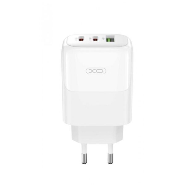 XO L139(EU) 65W (1USB-A 45W+2USB-C 65W) Quick Charger White
