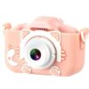 6920680855964 XO XJ01 Cartoon Dual Lens Kids Camera with Silicone Case pink