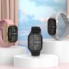 6920680856244-2 XO J10 AMOLED Screen Star Mist Magnetic Square Smart Sports Talking Watch Gray