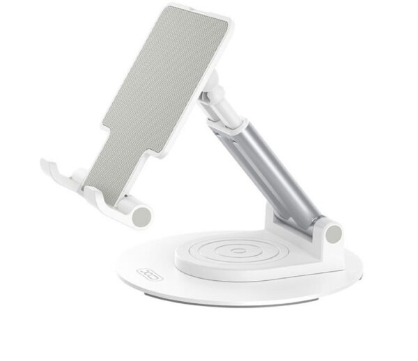 6920680856275 XO C139 Desktop 360° rotating metal round base stand White