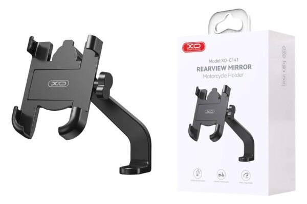 XO C141 Bicycle Metal Cell Phone Holder Black