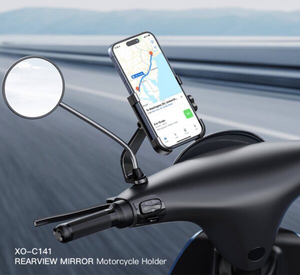 XO C141 Bicycle Metal Cell Phone Holder Black