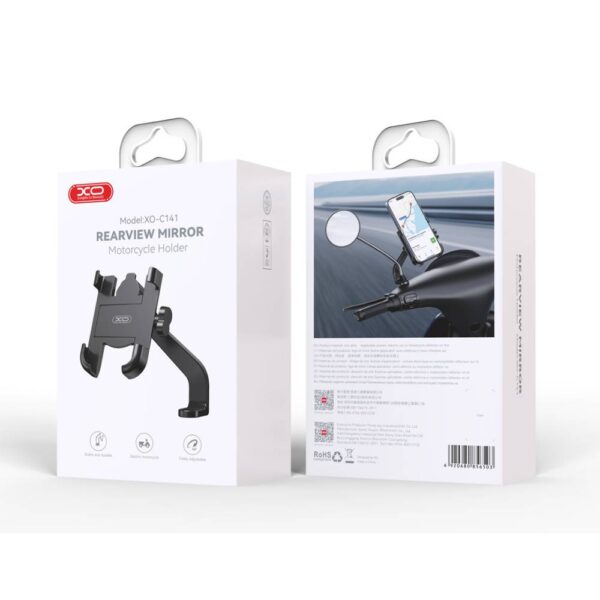 XO C141 Bicycle Metal Cell Phone Holder Black