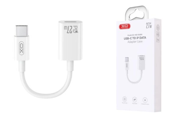 XO NB-R268A Type-c to Lightning 27W Charging Cable Model Imitation Original Adapter Cable White