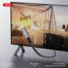 XO GB020 USB3.2 Transfer 20G / 4K@60HZ+Charge 100W Data Cable 1M Tranish