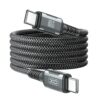 XO NB-Q267 Magnetic Braided Type-c to Type-c 60W Data Cable 1M Black