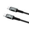 XO NB-Q267 Magnetic Braided Type-c to Type-c 60W Data Cable 1M Black