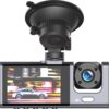 6920680857432-2 XO XJ03 Front and Rear Dual Camera Car Recorder 1080 HD Video Black