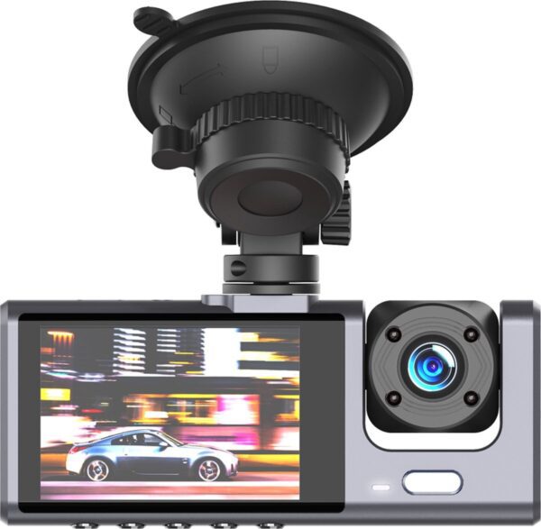 6920680857432-2 XO XJ03 Front and Rear Dual Camera Car Recorder 1080 HD Video Black