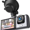 6920680857432-3 XO XJ03 Front and Rear Dual Camera Car Recorder 1080 HD Video Black