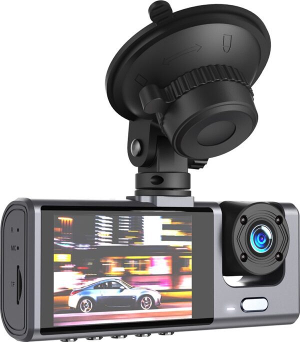 6920680857432 XO XJ03 Front and Rear Dual Camera Car Recorder 1080 HD Video Black