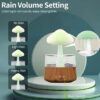 XO HF10 Raining Clouds Colorful Lights Humidifier Aromatherapy Diffuser (EU) White