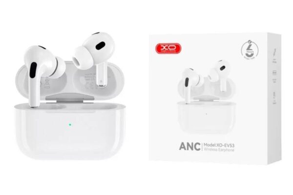 XO EV53 ANC Noise Noise Cancellation Wireless TWS headset (full functions) White