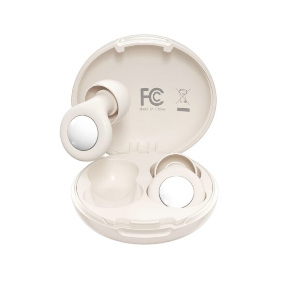 XO ER01 Sleep Noise-Isolating Earplugs (4 pairs of bowl-shaped ear caps + 1 lanyard) White