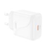 XO L141 20W Single USB-C Fast Charger White