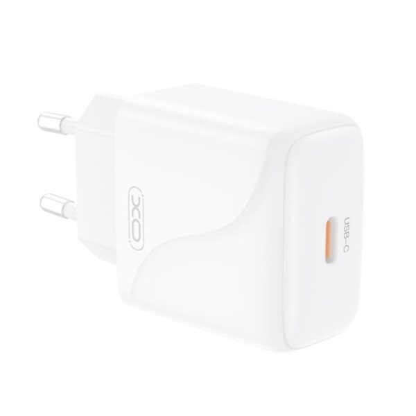 XO L141 20W Single USB-C Fast Charger White