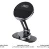XO C150 Magnetic 360° rotating holder with metal base (with one large and one small round iron piece