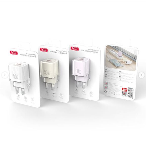 6920680860050-3 XO L149(EU) PD30W 1USB-A+1USB-C Charger White