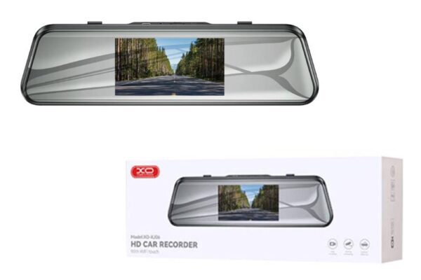 XO XJ06 Intelligent Rearview Mirror 5-inch Car Recorder with WiFi With Touch (No Card) Black