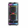 6920680861378 XO F58 Shine Dual 6-inch Woofer RGB Bluetooth Speaker 40W (with Remote Control + Wireless Mic*1) Bla