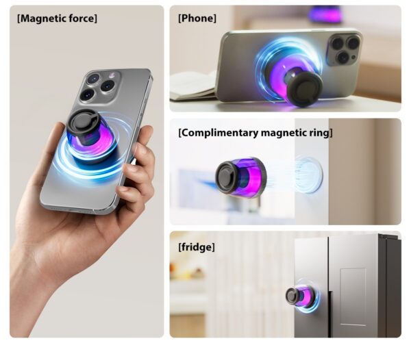 XO F62 mini Magnetic Portable Bluetooth Audio 5W (Accessories: Magnetic Ring + Lanyard + Data Cable)