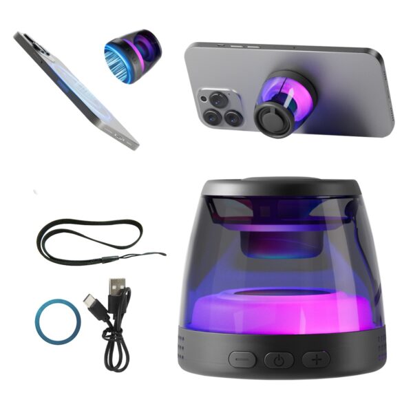 XO F62 mini Magnetic Portable Bluetooth Audio 5W (Accessories: Magnetic Ring + Lanyard + Data Cable)