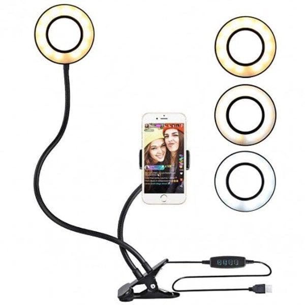 6920680868759 XO BGD001 /LS-90 3.5 inch Supplementary light for website broadcast (single lamp holder) Black
