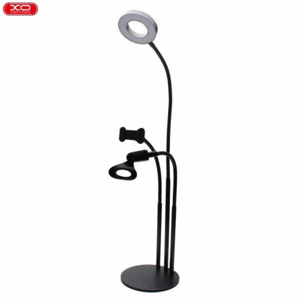 XO BGD006/  LS-90-6 3.5-inch disc base single head 3 in 1(with mic hose clamp) web broadcast Black