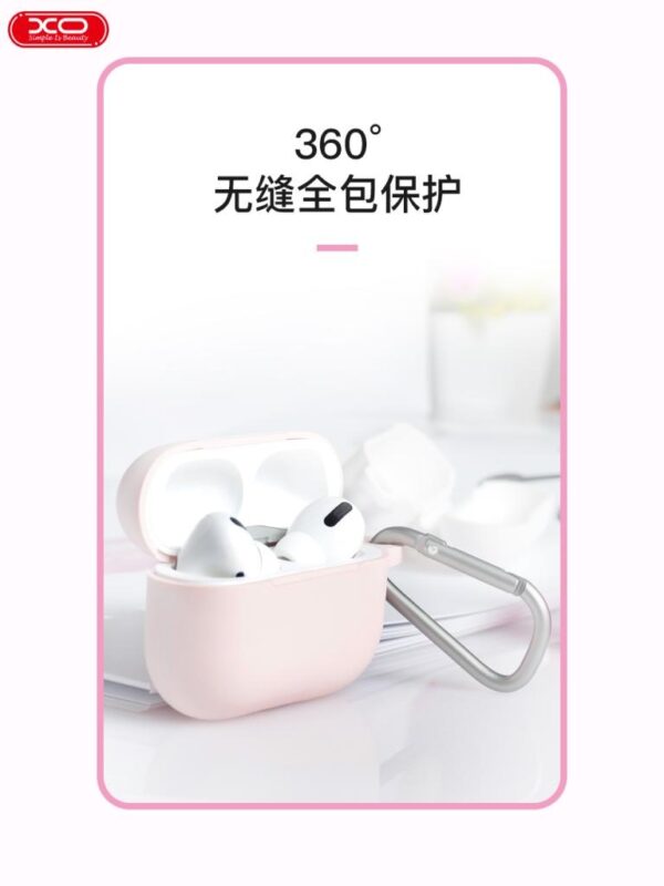XO Apple AirPods Pro silicon case (with hanger) Black