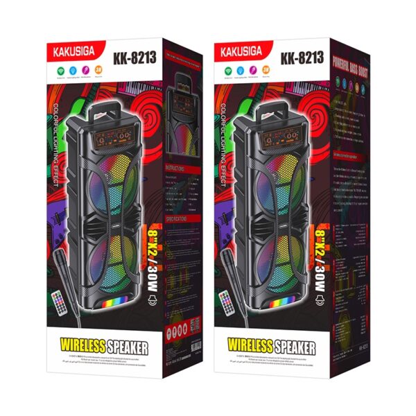 Kakusiga KK-8213 JIXIAN colorful light wireless speaker Black