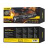 KAKUSIGA KSC-1558 GUANGYI Series Outdoor Telescopic Zoom LED High-Brightness Flashlight Black