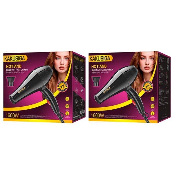 KAKUSIGA KSC-1708 FUYAO series hot and cold hair dryer（EU） Black