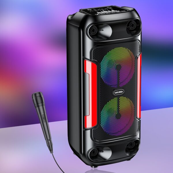 6921042146232 Kakusiga KK-4209 ZHIYUAN colorful light wireless speaker Black