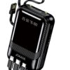 Jokade JG038 SHENGYUAN Series Four-wire Lighting Power Bank (10000mAh) Black