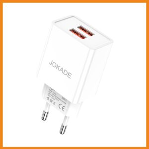JOKADE JB120 HAIKANG series dual port charger (EU) White