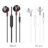 Hoco M57 Sky sound universal earphones with mic white