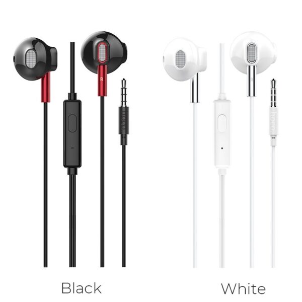 Hoco M57 Sky sound universal earphones with mic white