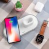 6931474706560-5 Hoco CW21 Wisdom 3-in-1 wireless charger white