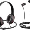 6931474709622 Hoco W24 Enlighten headphones with mic set red