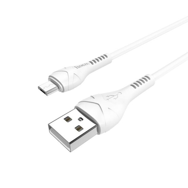 Hoco X37 Cool power charging data cable for Micro white