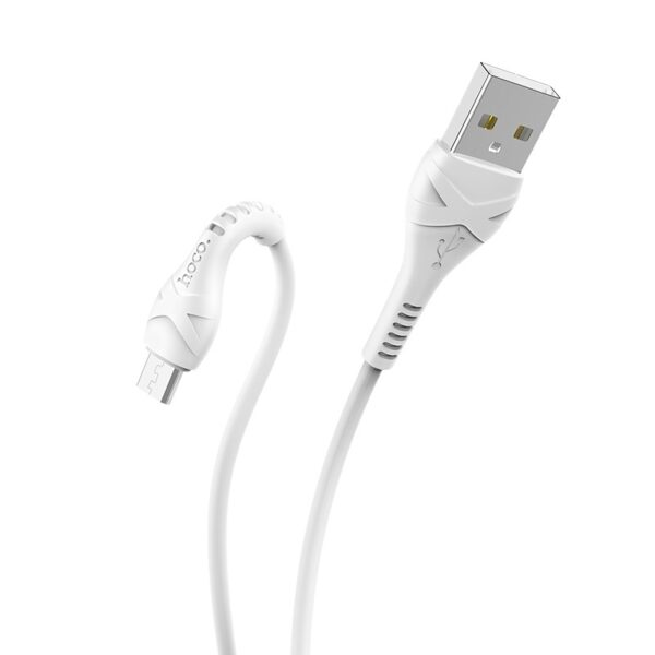 Hoco X37 Cool power charging data cable for Micro white